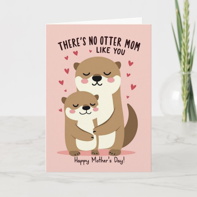 Otter Love Mors Dag-kort Kort (Framsida)