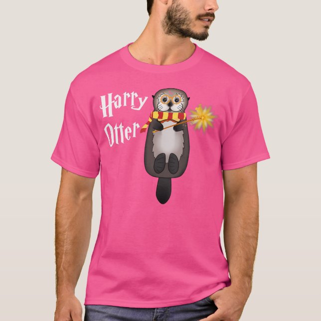 Otter Magi Trollkarl Rolig Utter Harry T Shirt (Framsida)