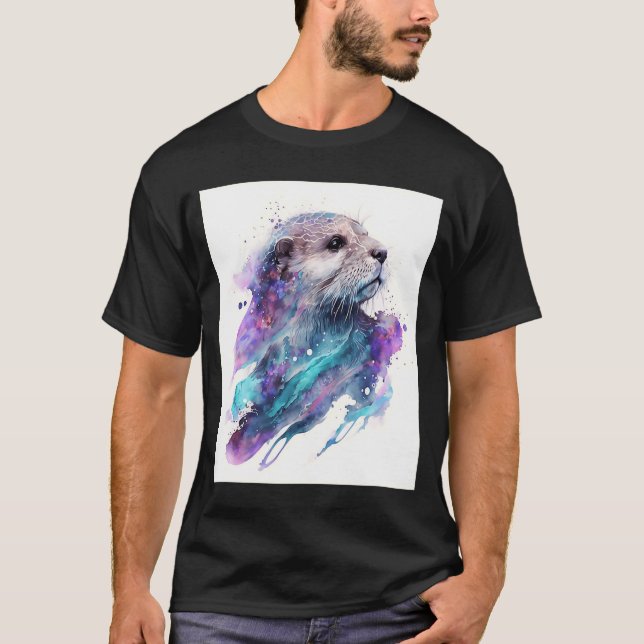 Otter Magic Sea Otter 3 T Shirt (Framsida)