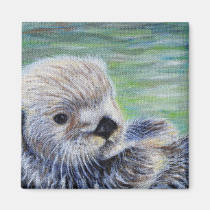 Otter-målning i baby magnet