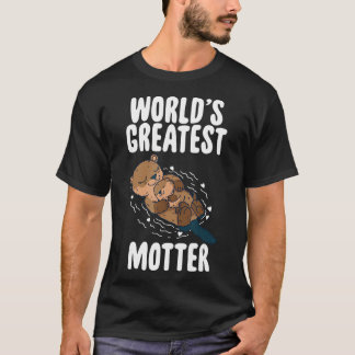Otter Mamma Worlds Största Mors dag T Shirt