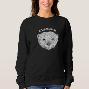 Otter Mayhem Funny Otter Älskare Humor Sea Otter A T Shirt