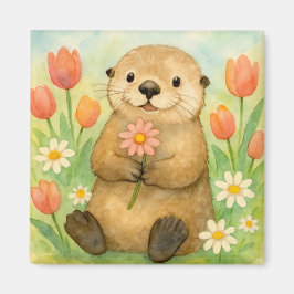 Otter med Vår Blooms Magnet