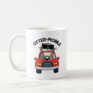 Otter-Mobile Funny Animal Car Pun Kaffemugg