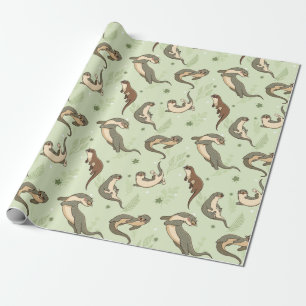 Otter Mönster Presentpapper