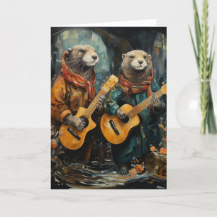 Otter Musician Kort