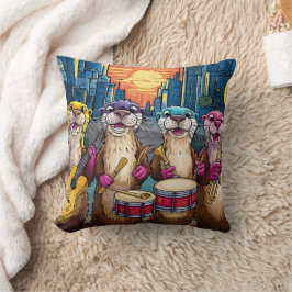 Otter Musician Kudde