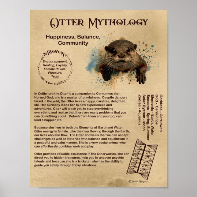 OTTER MYTHOLOGY POSTER (Framsidan)