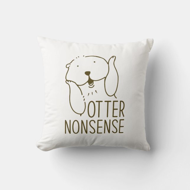 Otter Nontone Kudde (Framsida)