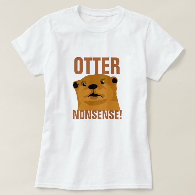 Otter Nontone T Shirt (Design framsida)