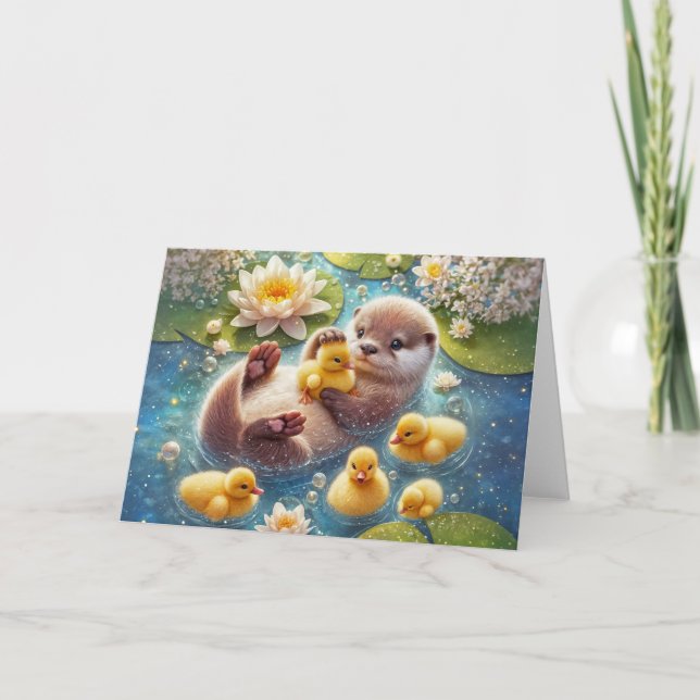 Otter och vänner kort (Framsida)