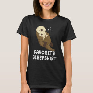 Otter Otters Nap Sleeping Pajama Pajamas Nig T Shirt
