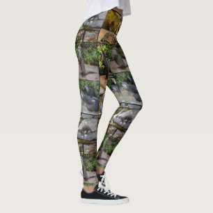 Otter Photo Collage Dam Leggings. Leggings