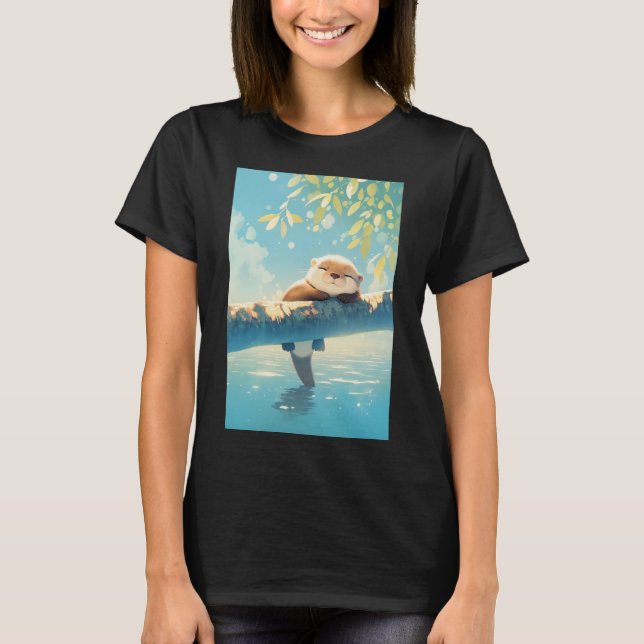 Otter River Retreat T Shirt (Framsida)