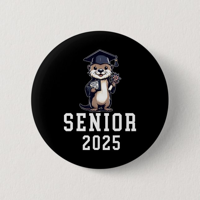 Otter Senior 2025 Student School and College Grad Knapp (Framsida)