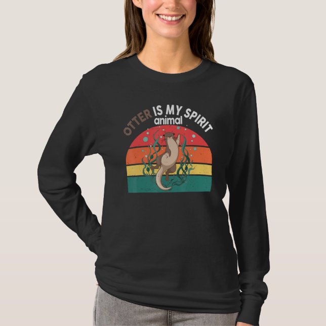 Otter-Shirt Otter Is My Spirit Animal Funny Kids W T Shirt (Framsida)