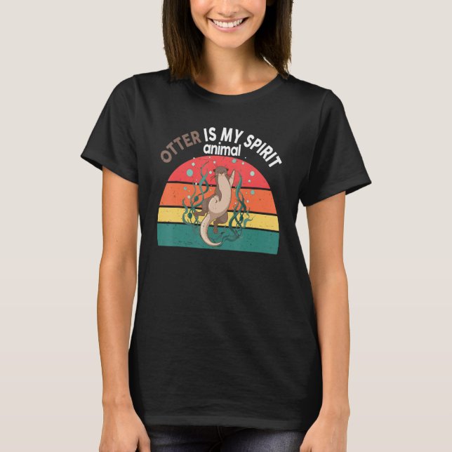 Otter-Shirt Otter Is My Spirit Animal Funny Kids W T Shirt (Framsida)