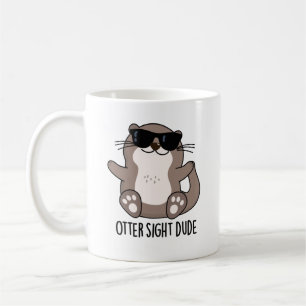 Otter Sight Boy Funny Animal Pun Kaffemugg