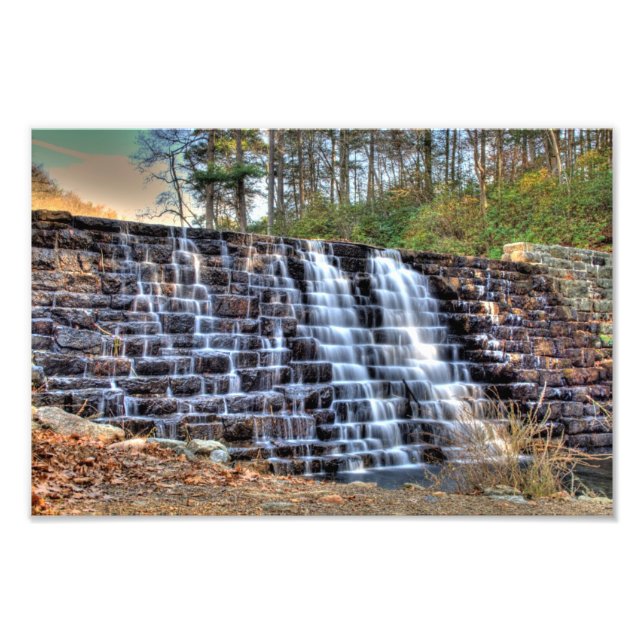 Otter Sjö Dam vattenfall, Virginia Fototryck (Framsidan)