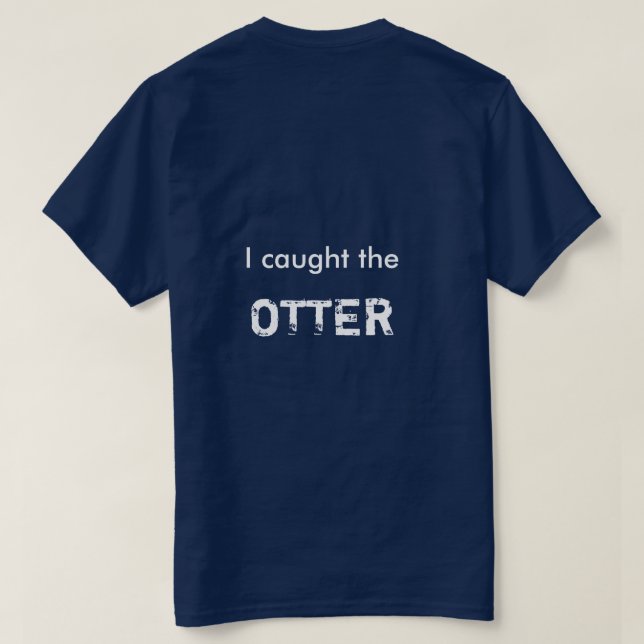 Otter Sjö Michigan Fishing Funny T-shirt (Design baksida)