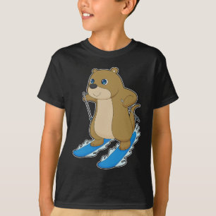 Otter Skier Ski T Shirt