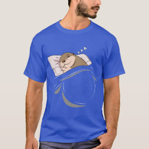 Otter Sleeping Animal Nap Napping Slumber T Shirt