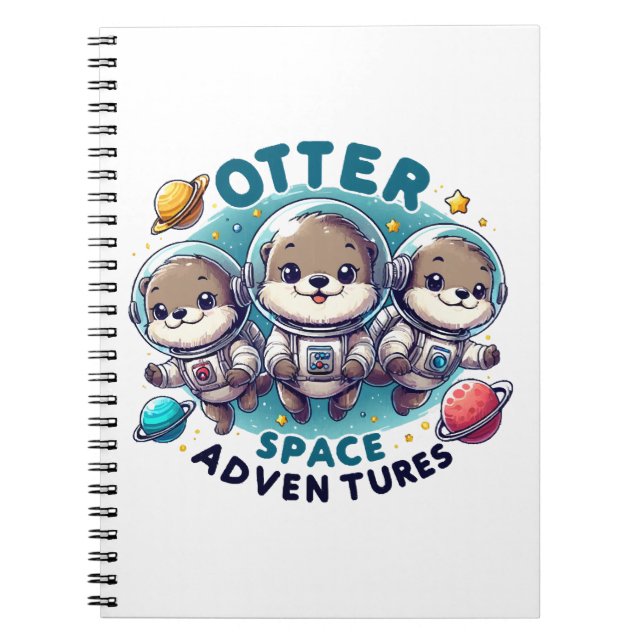 Otter Space Adventures Anteckningsbok (Framsidan)