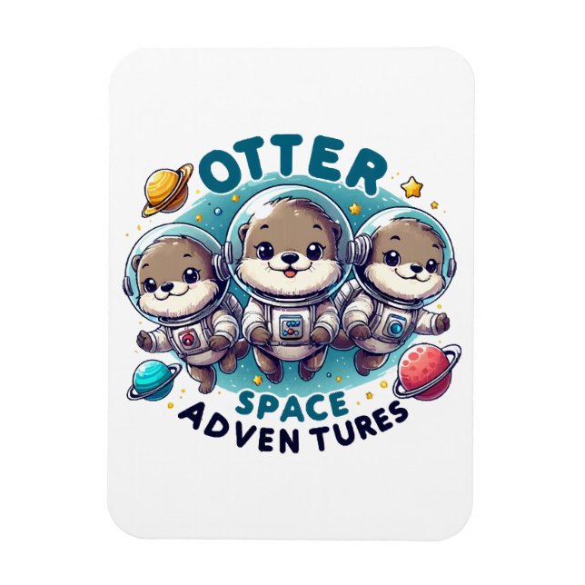Otter Space Adventures Magnet (Vertikal)