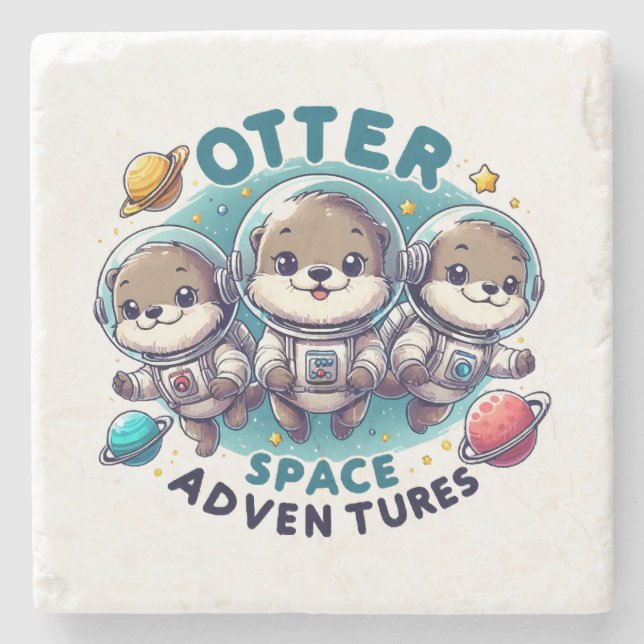Otter Space Adventures Stenunderlägg (Framsidan)