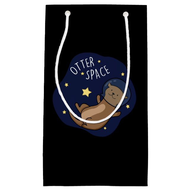 Otter Space Funny Astronaut Otter Pun (Framsidan)