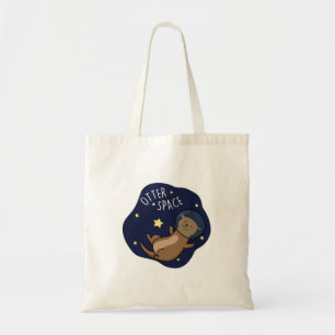 Otter Space Funny Astronaut Otter Pun Tygkasse