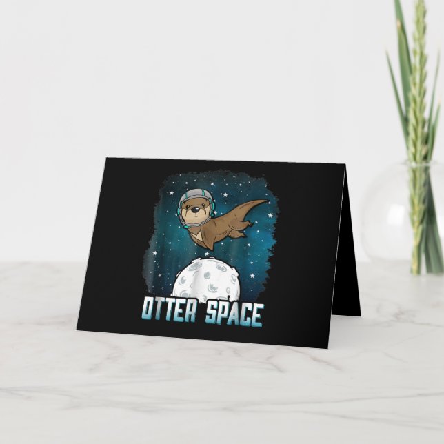 Otter Space| Litet Otter Space Animal Kort (Framsida)