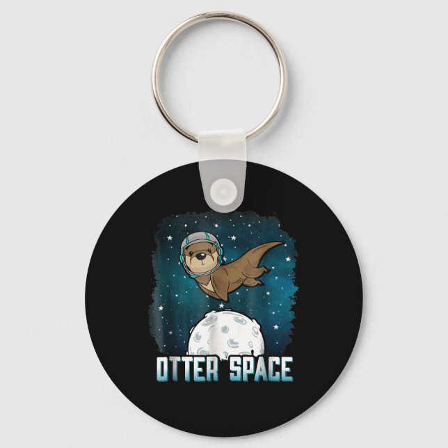 Otter Space| Litet Otter Space Animal Nyckelring (Framsida)