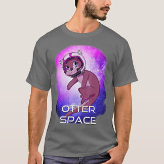 Otter Space Rymden Stars Sea Otter T Shirt