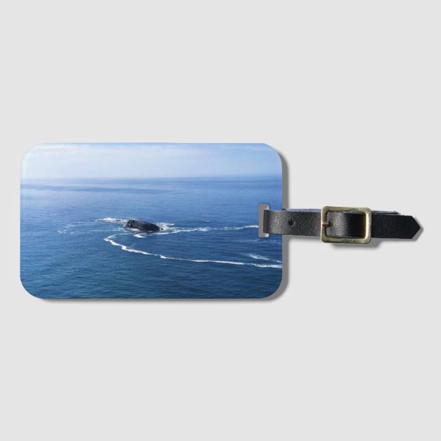 Otter Sten, Cape Foulweather, Newport, Oregon Bagagebricka (Framsida horisontal)