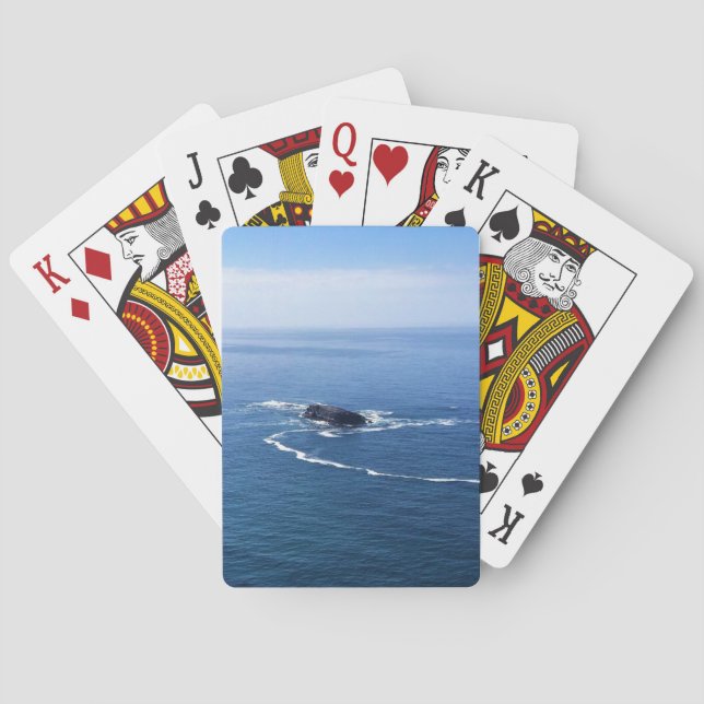 Otter Sten, Cape Foulweather, Newport, Oregon Casinokort (Baksidan)