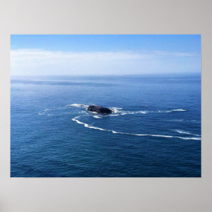 Otter Sten, Cape Foulweather, Newport, Oregon Poster