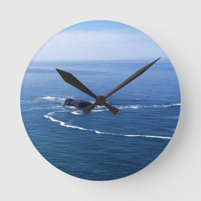 Otter Sten, Cape Foulweather, Newport, Oregon Rund Klocka (Framsida)