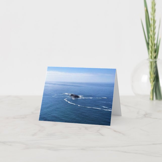 Otter Sten, Cape Foulweather, Newport, Oregon Tack Kort (Framsida)