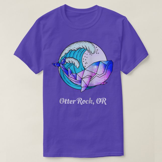 Otter Sten ELLER japansk färgGeometric Orca Killer T Shirt (Design framsida)