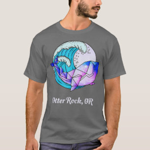 Otter Sten ELLER japansk färgGeometric Orca Killer T Shirt