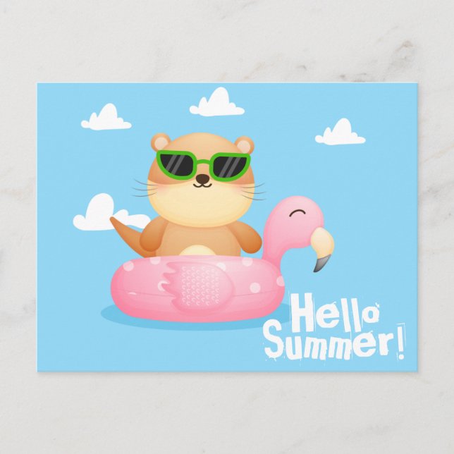 Otter Summer-vykort Vykort (Framsida)