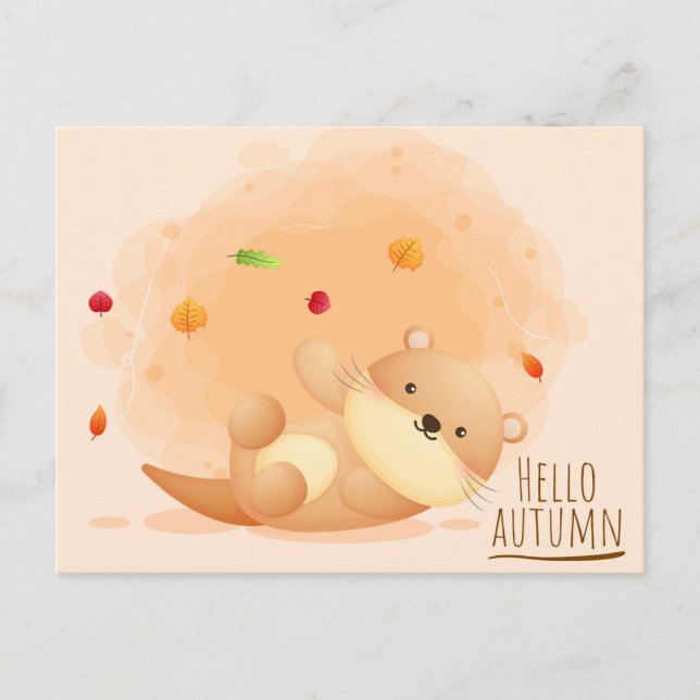 Otter Summer-vykort Vykort (Framsida)