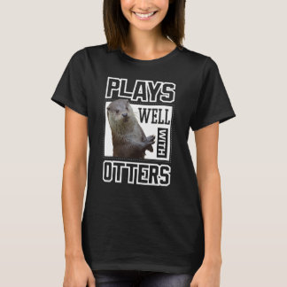 Otter T-Shirt spelar bra med otters luddig utfälln