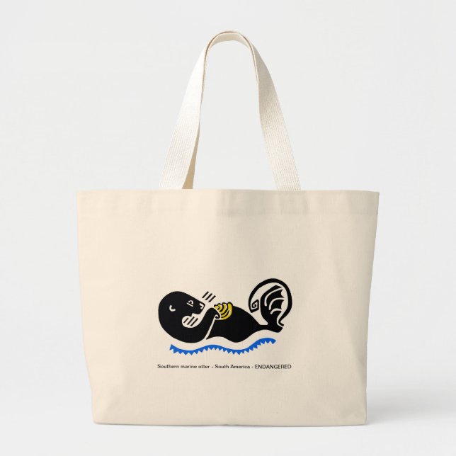 Otter - Tote bag Jumbo Tygkasse (Framsidan)