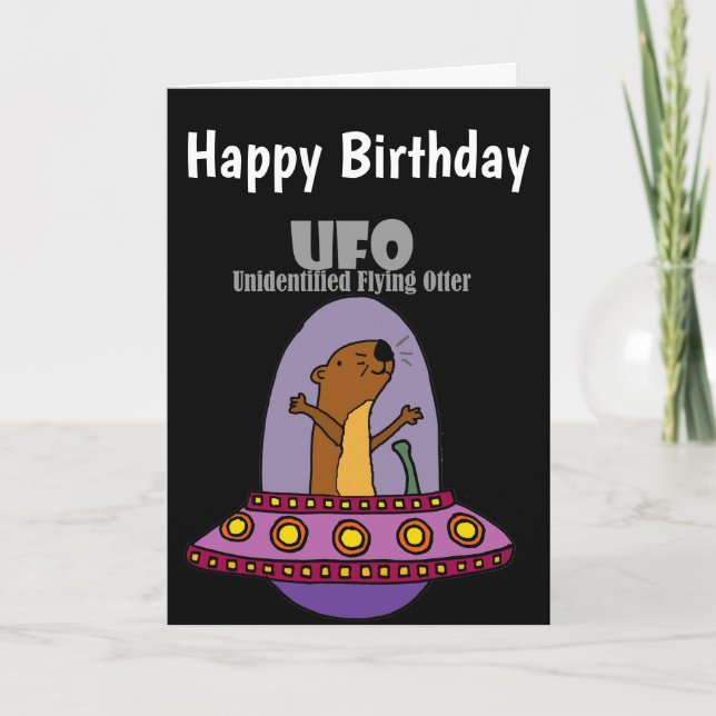 Otter UFO, oidentifierat, sjöfågel Kort (Framsida)