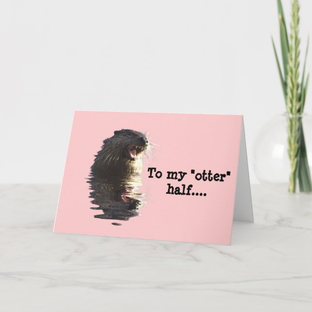 OTTER Valentines dagskort Helgkort (Framsida)