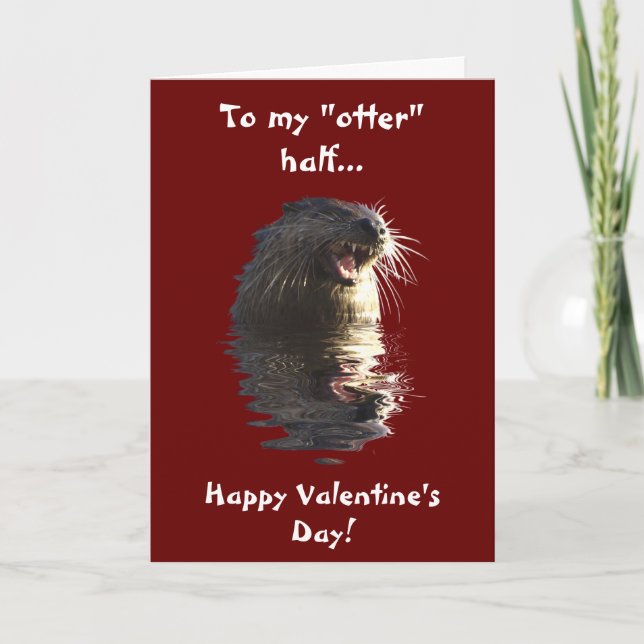 OTTER Valentines dagskort Helgkort (Framsida)