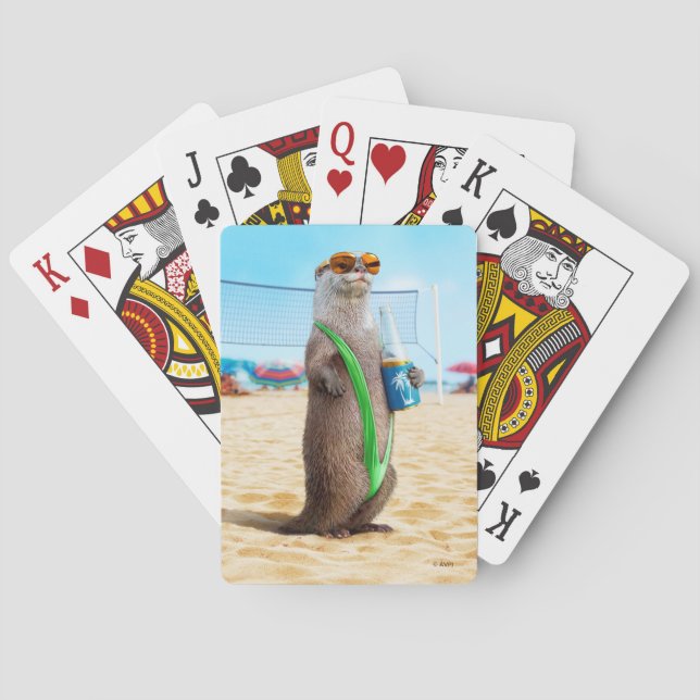 Otter Wearing Mankini Casinokort (Baksidan)