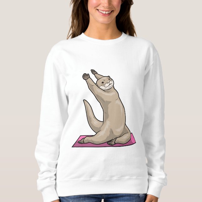 Otter Yoga Yoga mat T Shirt (Framsida)
